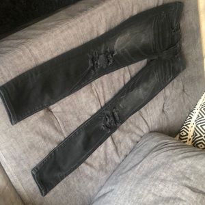 American Eagle, Black Denim Jegging, Size 00 Short